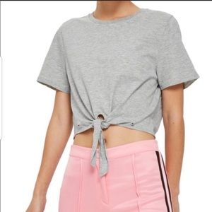 Topshop Tie Front Tee